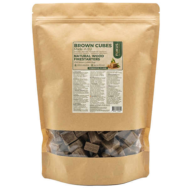 Burner BIO Accendifuoco Brown Confezione da KG1 - BURNER